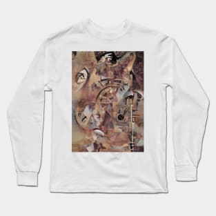 Contemporary Grunge Stroke Long Sleeve T-Shirt